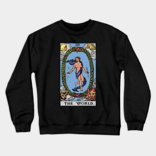 The World Tarot Card Rider Waite Crewneck Sweatshirt